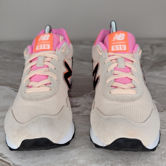 New Balance 515 WL515BS3 Women’s Sneakers Size 10 D Wide – Beige, Hot Pink - Picture 2 of 10